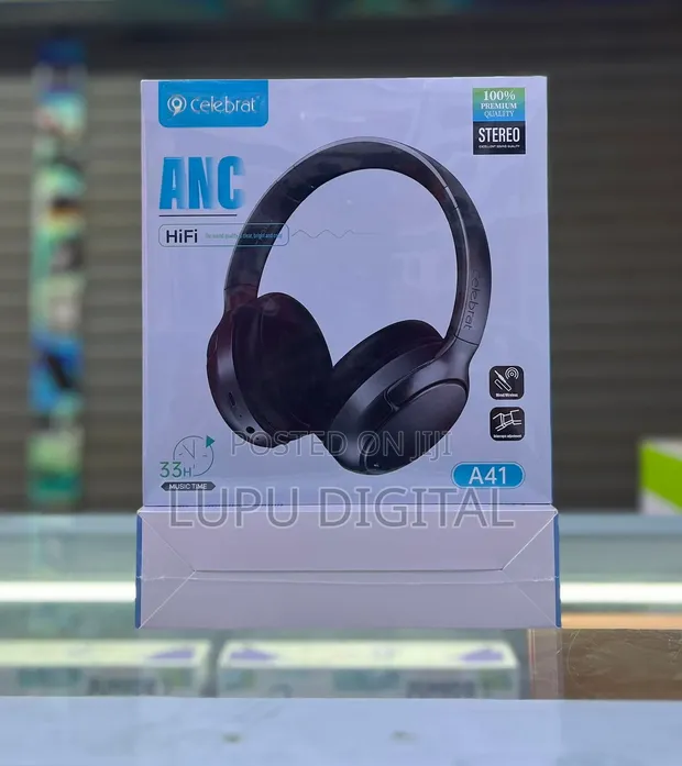 Celebrat A41 Headphones with Active Noise Cancellation - 1