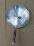 26cm Aluminium Frying Pan with Wooden Handle - 1