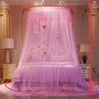 4x6 Cream Round Bed Mosquito Net - 2