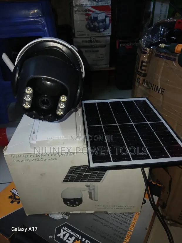 Black Wireless Security Camera with Dual Antennas - 1