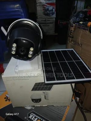 Black Wireless Security Camera with Dual Antennas