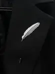 Lapel Pins za Chuma za Unisex - Fedha - 3