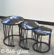 Quality 3-in-1 Executive Table (Glass Effect) - 2