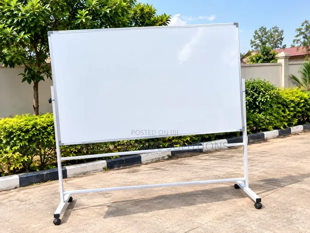 1.8m x 1.2m Whiteboard with Wheeled Stand - 1