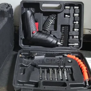 47pc Rechargeable Drill Screwdriver Tool Box Set