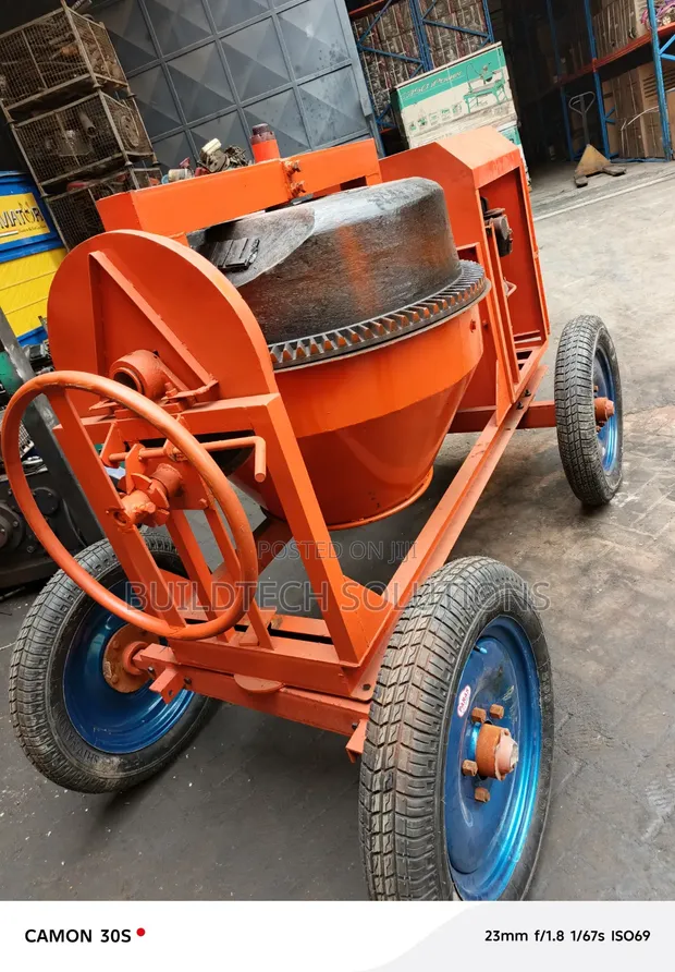 Heavy Duty 500L Concrete Mixer - 6.5HP Diesel Engine - 1