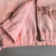 Pink Rhinestone Logo Cropped Hoodie (Y2K) - 4