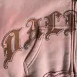Pink Rhinestone Logo Cropped Hoodie (Y2K) - 5