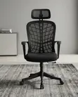 Kiti cha Ofisi cha Mesh chenye Ergonomic - Nyeusi - 5