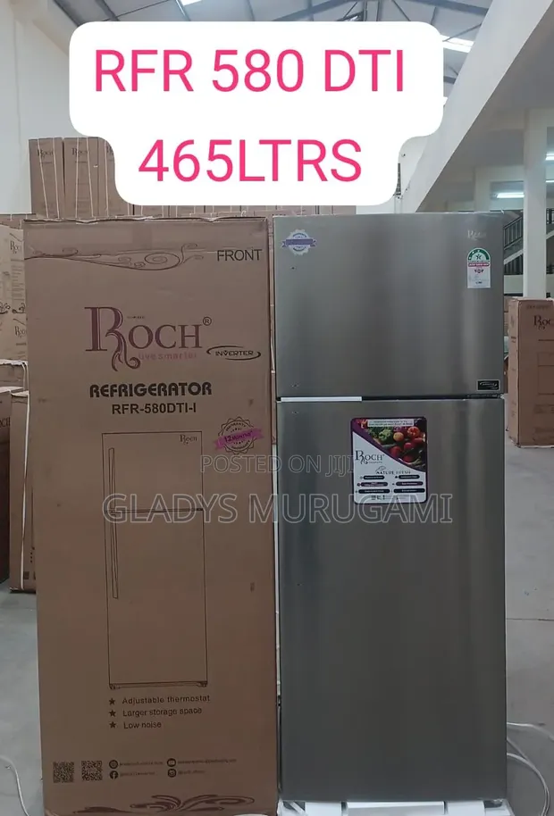 Roch RFR-580-DT-I Friji la Milango 2 No Frost Na Inverter (465 Litres) - 1