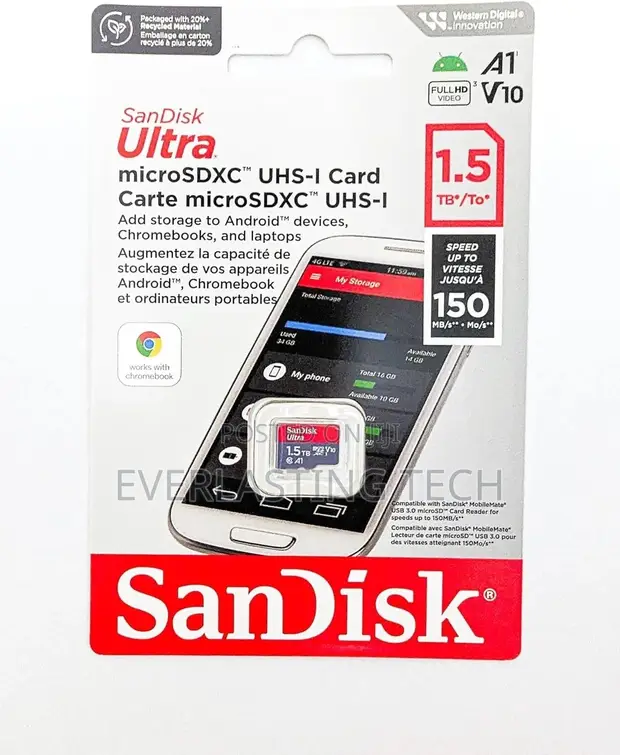 SanDisk Ultra 1.5TB microSDXC UHS-I U1 A1 (150MB/s) - 1