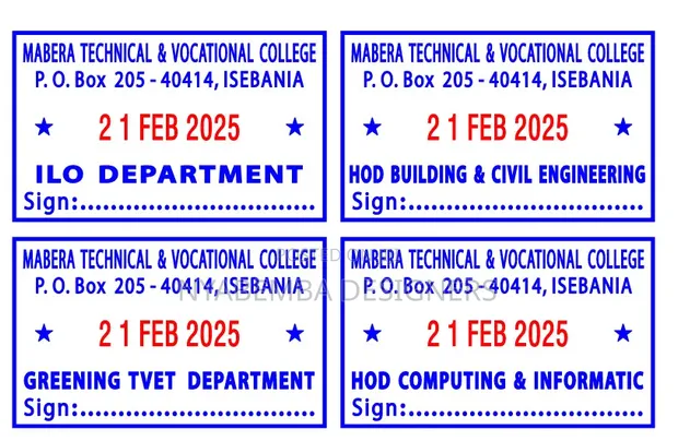 Self-Inking Company Stamps - 1