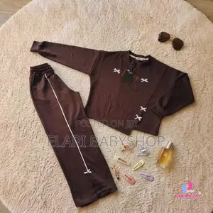 2-Piece Brown Casual Set (Girls)
