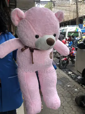 Large Pink Fluffy Teddy Bear Gift