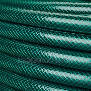 Green Braided Water Hosepipe - 50 Meters