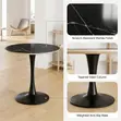Round Modern Eames Style Dining Table - 4