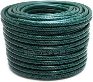 PVC Braided Hosepipe 50m Green