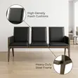 Modern 3-Link Heavy Duty Waiting Bench - 2