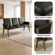 Modern 3-Link Heavy Duty Waiting Bench - 3