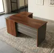 1.6M Curved Office Study Desk - 2