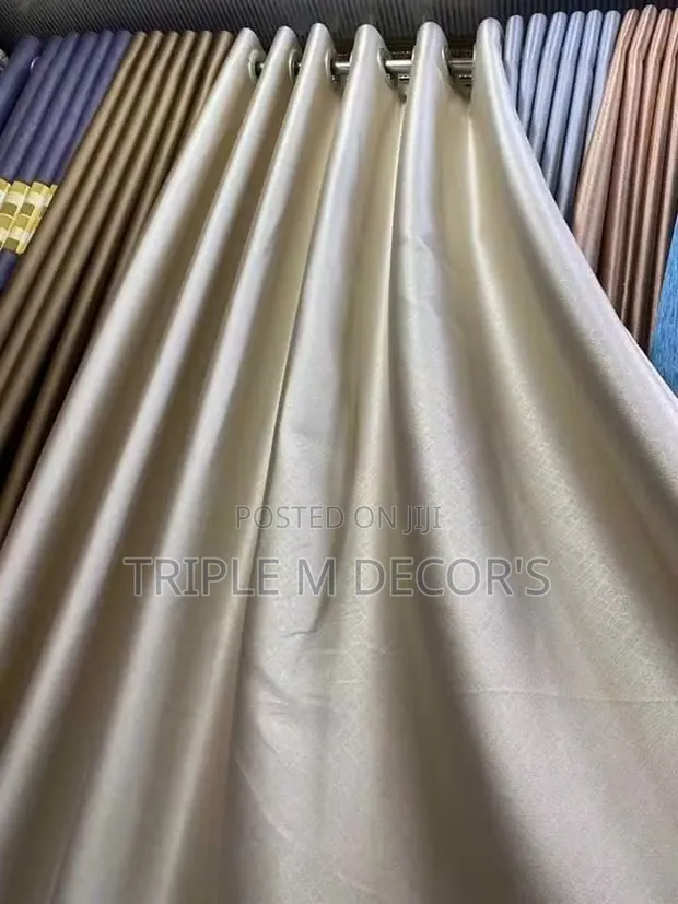 Thick Poly-Cotton Lined Blackout Drapes - 1