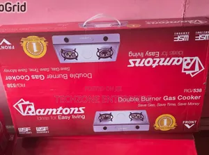 Ramtons RG/538 Double Burner Gas Cooker with Auto Ignition