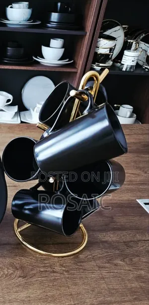 High Quality Black Mug Set (6pcs)