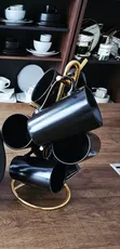 High Quality Black Mug Set (6pcs) - 2