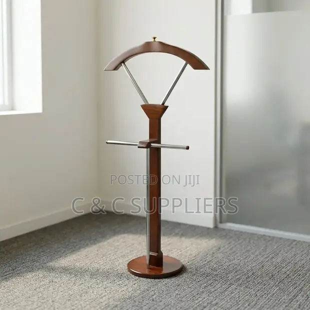 Executive Solid Mahogany Coat Hanger - 1