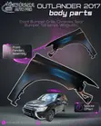 Mitsubishi Outlander 2017 Front Fender (Brand New) - 1