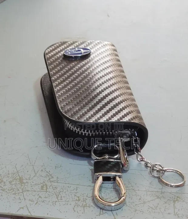 Car Key Holder Pocket with Keychain | Branded Key Case - 1