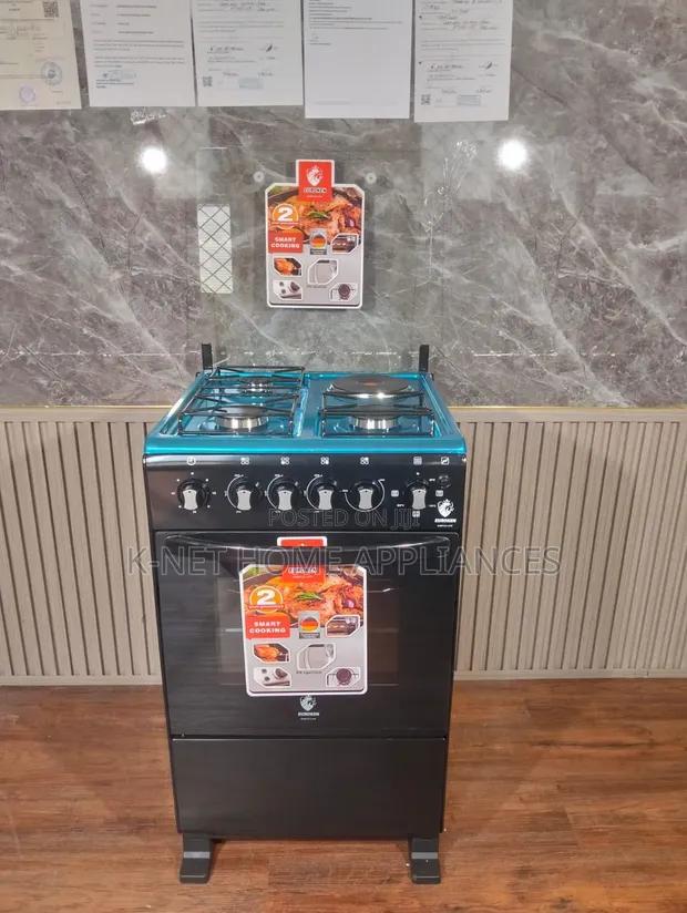 Euroken 50x55cm 3 Gas + 1 Electric Cooker with Oven - 1