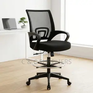 High Counter Office Chair with Foot Ring