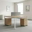 2-Seater Modern Work Desk - 1