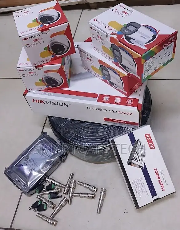 Hikvision ColorVu CCTV Kit - 4 Cameras, Full Color Night Vision - 1