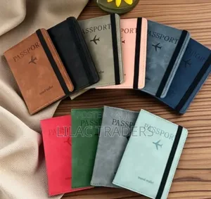 RFID Passport Holder Cover with Suitcase Tag - Travel Organizer