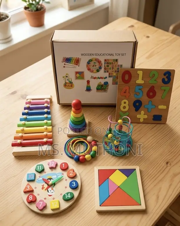 8-Piece Montessori Early Childhood Education Toy Set - 1
