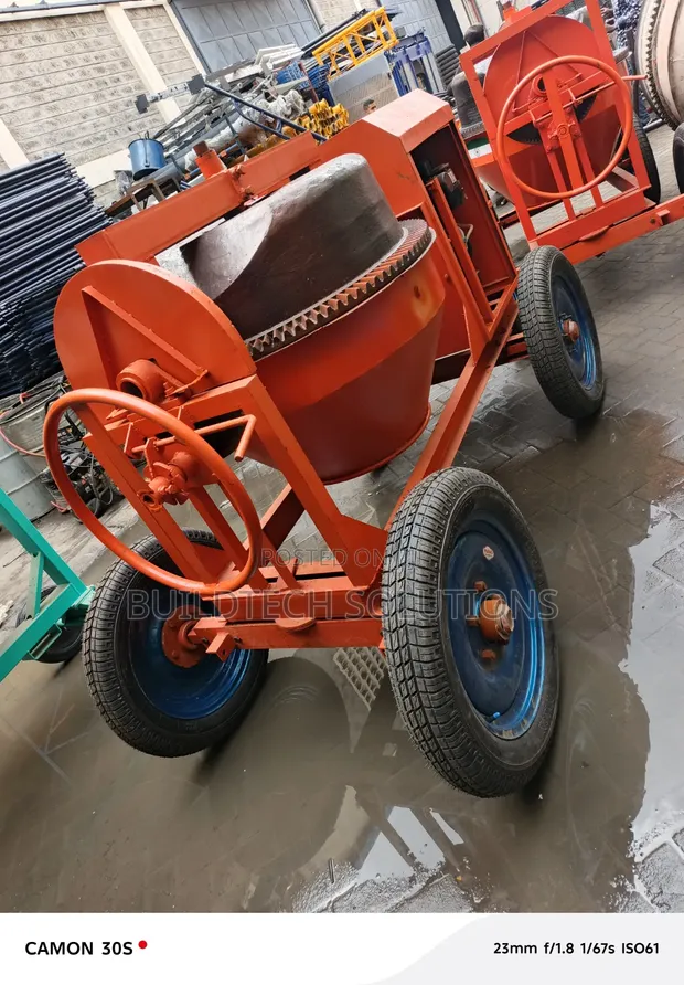 Professional 500L Concrete Mixer - Indian 6.5HP Diesel - 1