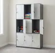 Lockable Metallic 9 Locker Storage Cabinet - 5