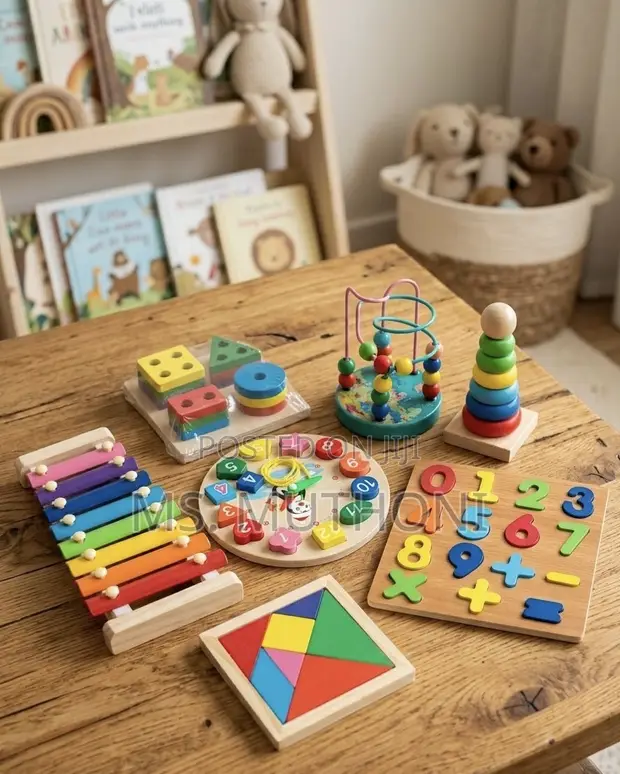 8-in-1 Wooden Montessori Learning Bundle Toy Set - 1