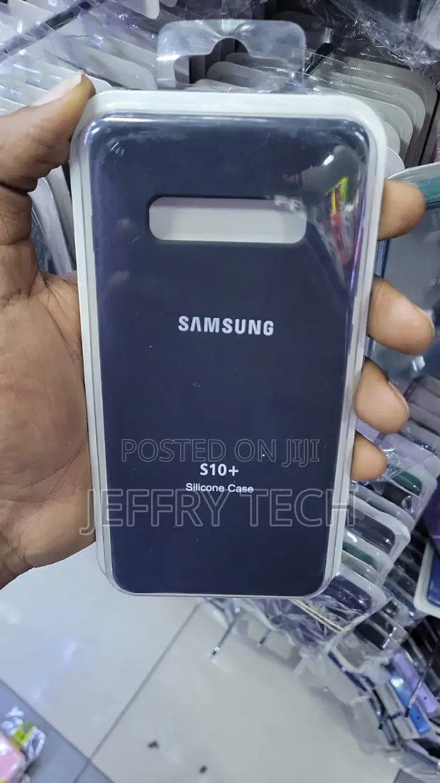 Samsung Galaxy S10+ Silicone Back Case - Navy Blue/Dark Grey - 1
