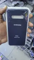 Samsung Galaxy S10+ Silicone Back Case - Navy Blue/Dark Grey - 1