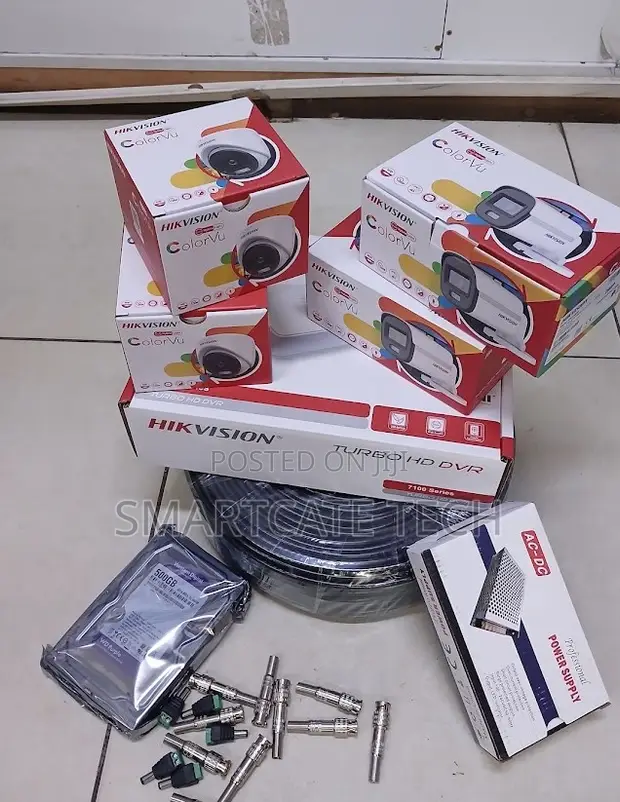 Hikvision 4CH ColorVu CCTV Camera Kit with Night Vision - 1