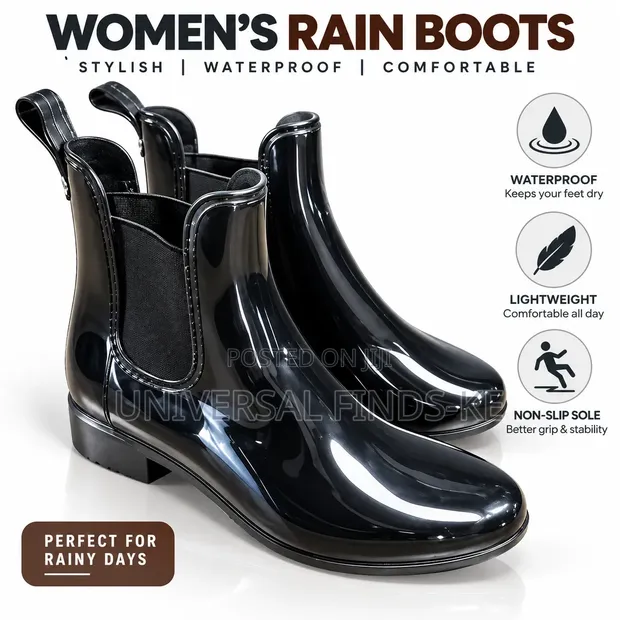Daisy Women's Gumboots - Stylish Waterproof Rain Boots - 1