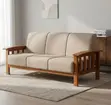 7-Seater Fabric Home Office Sofa - Brown - 3