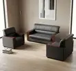 Leather Office Lounge Sofa - 5 Seater - 3