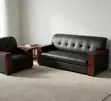 Leather Office Lounge Sofa - 5 Seater - 4