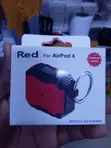 Rugged Armor Case for Apple AirPods 4 - Red & Black - 1