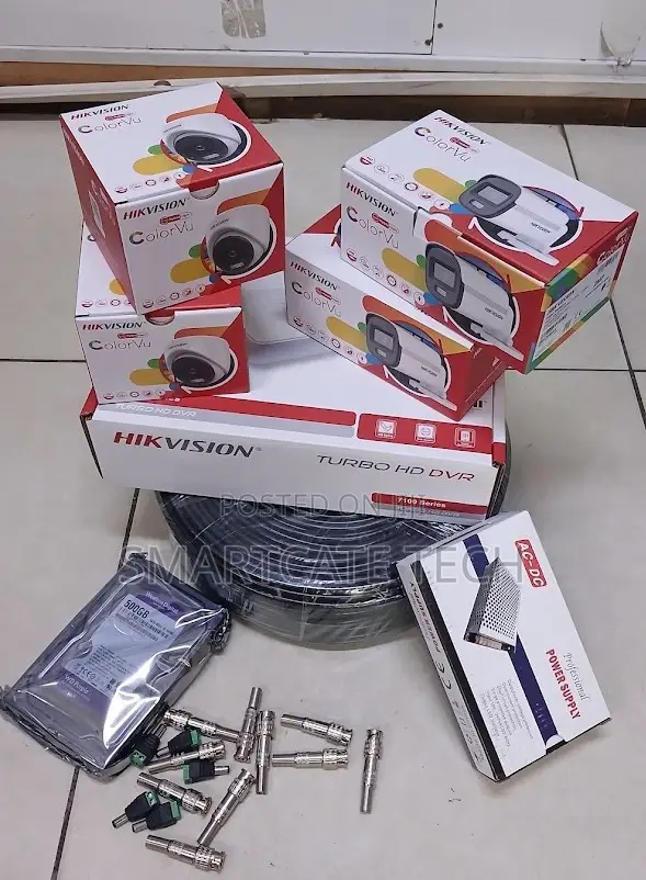 Hikvision 4CH CCTV Security Kit - ColorVu Cameras - 1