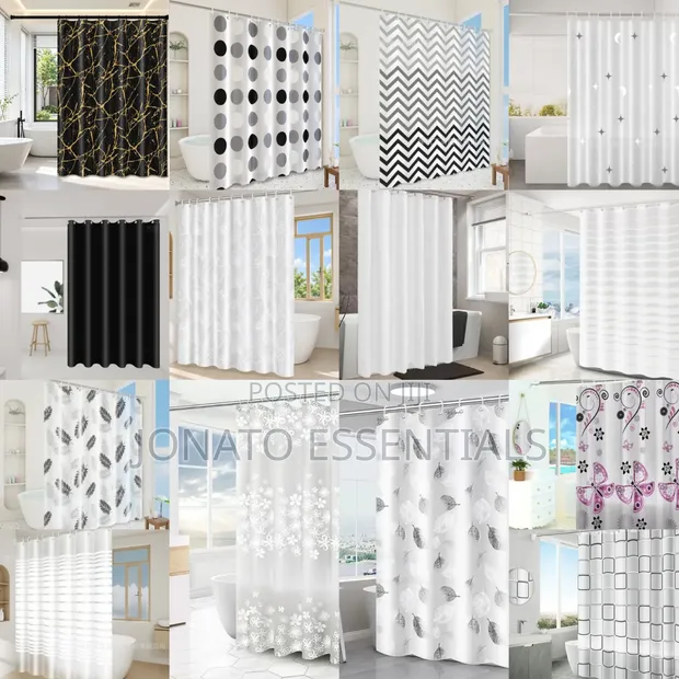 Waterproof Shower Curtain 180x200cm - 1